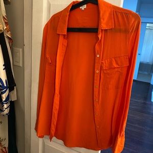 ARITZIA BABATON 100% SILK SHIRT